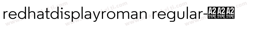 redhatdisplayroman regular字体转换